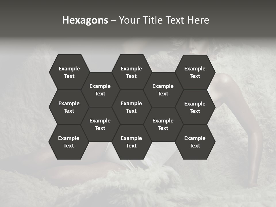 Seductive Blonde White PowerPoint Template