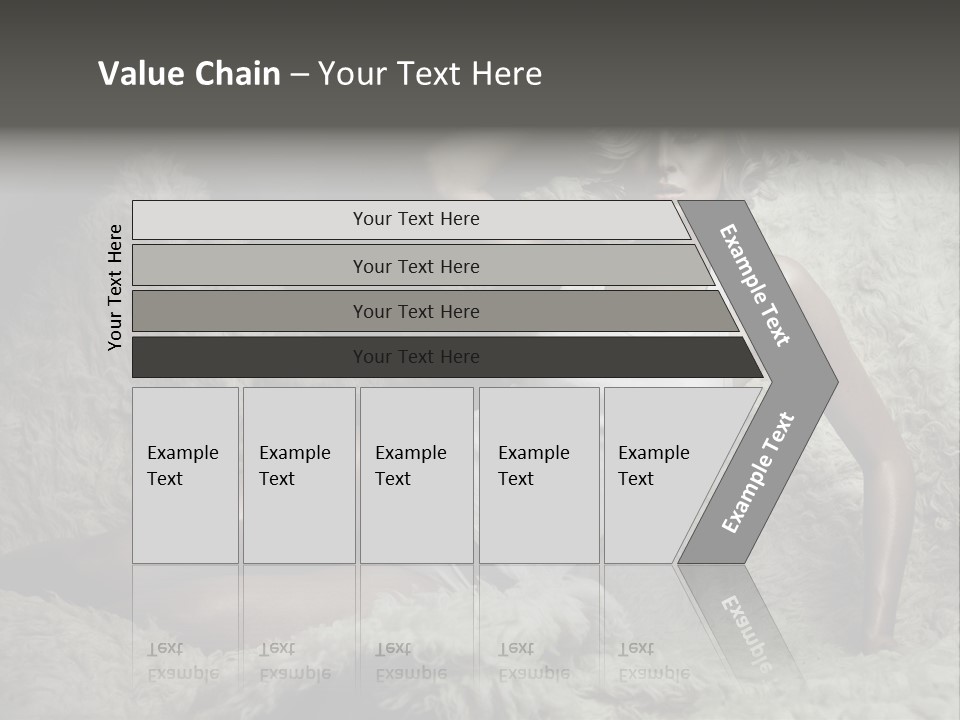 Seductive Blonde White PowerPoint Template