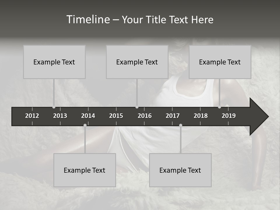 Seductive Blonde White PowerPoint Template