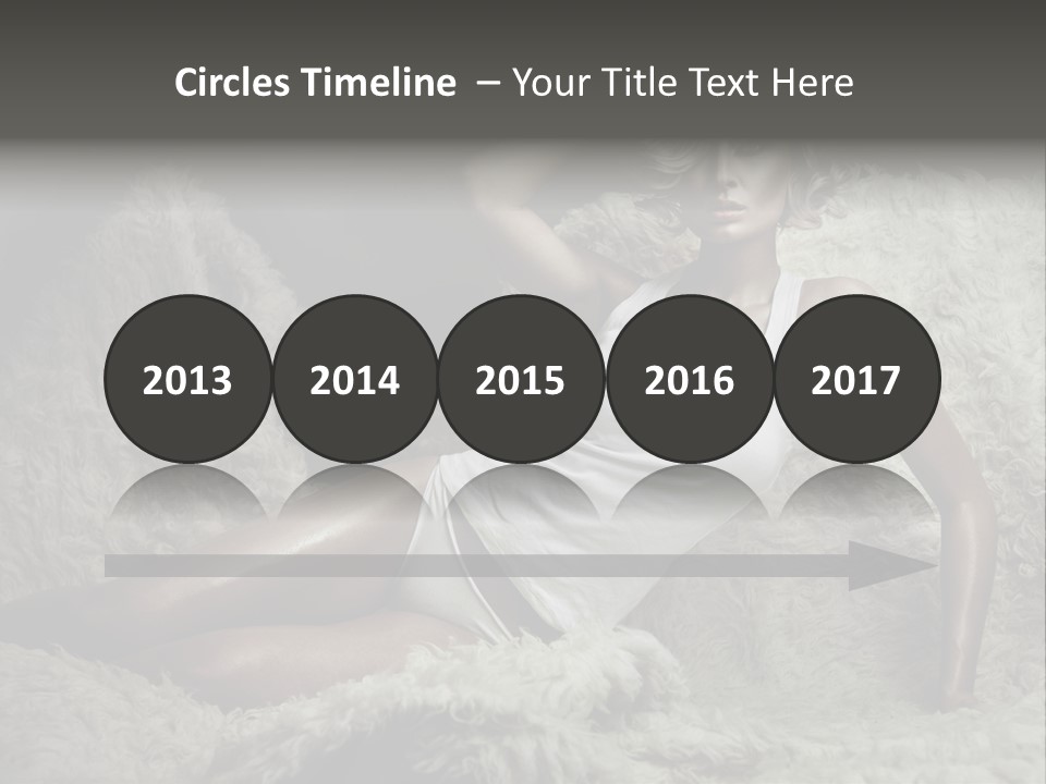 Seductive Blonde White PowerPoint Template