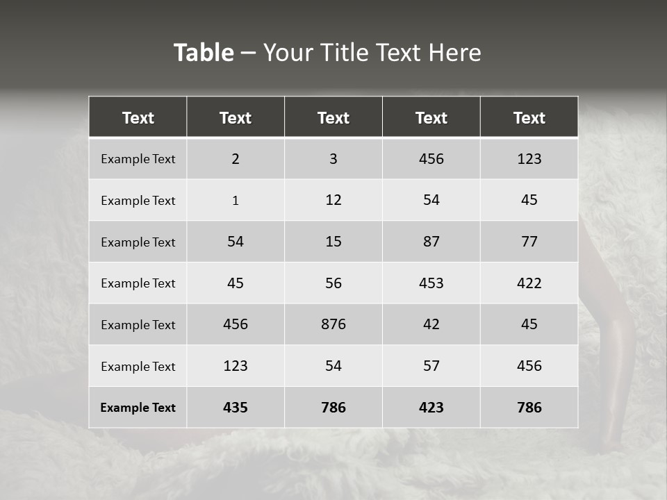 Seductive Blonde White PowerPoint Template