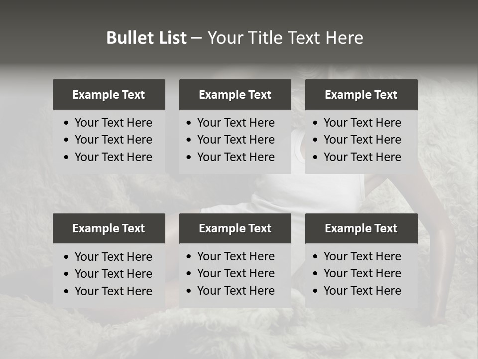 Seductive Blonde White PowerPoint Template