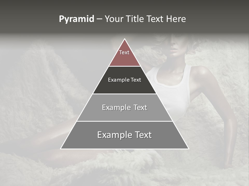 Seductive Blonde White PowerPoint Template