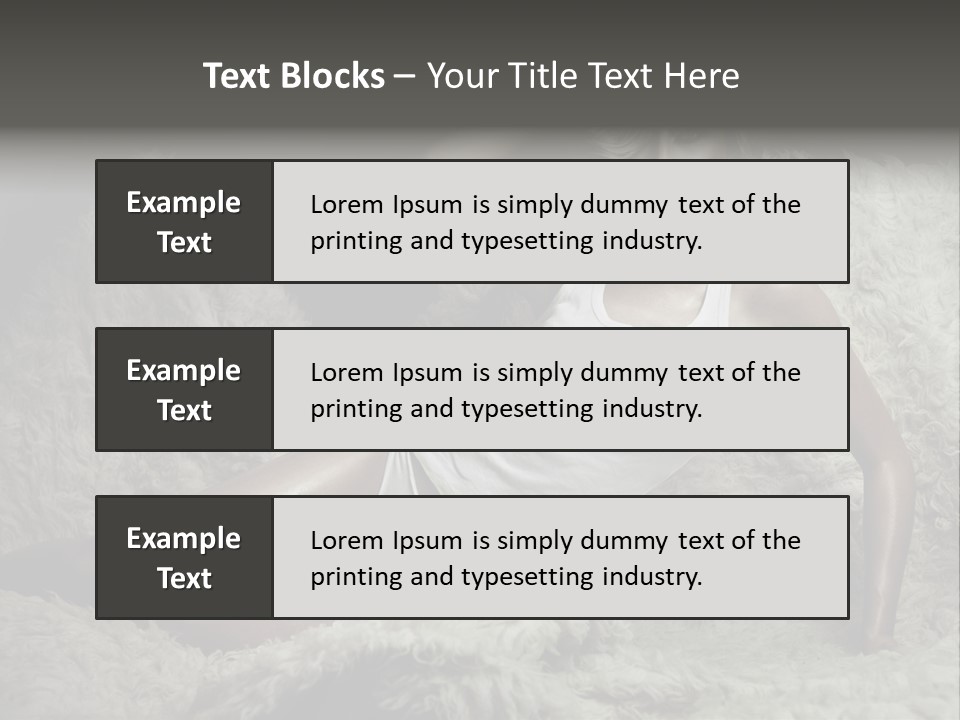 Seductive Blonde White PowerPoint Template