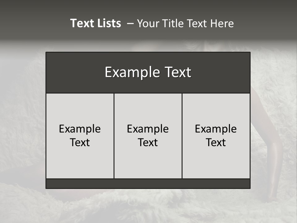 Seductive Blonde White PowerPoint Template