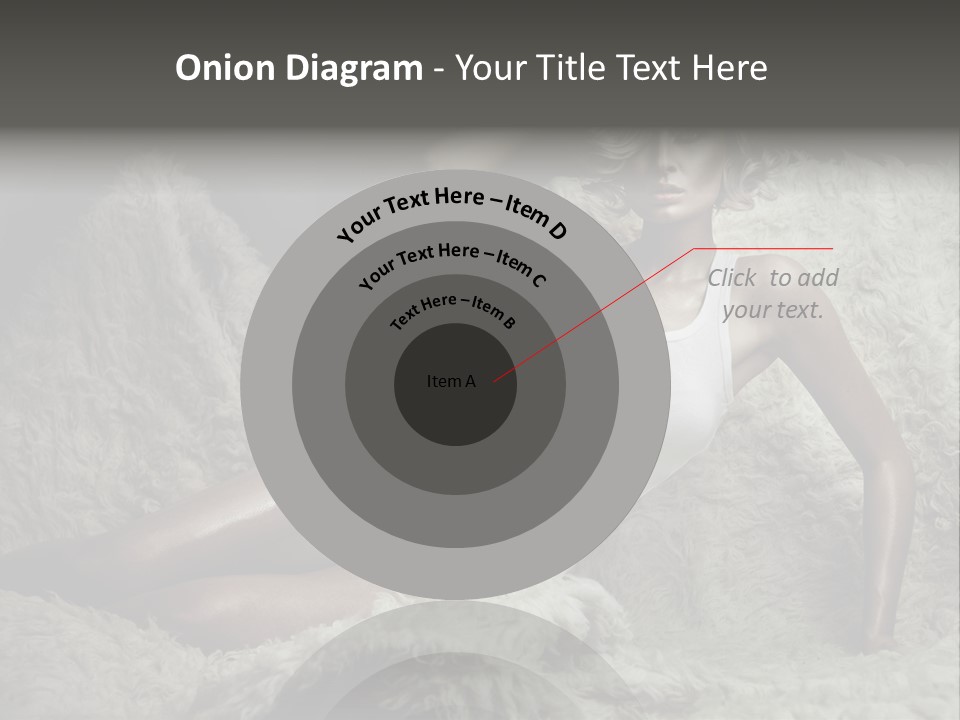 Seductive Blonde White PowerPoint Template