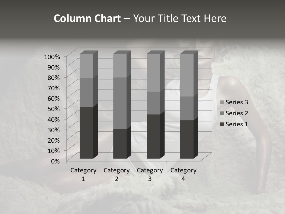 Seductive Blonde White PowerPoint Template