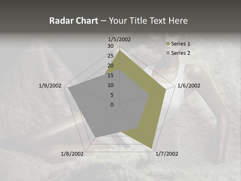 Seductive Blonde White PowerPoint Template