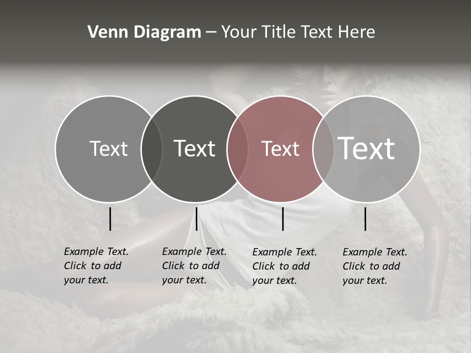 Seductive Blonde White PowerPoint Template