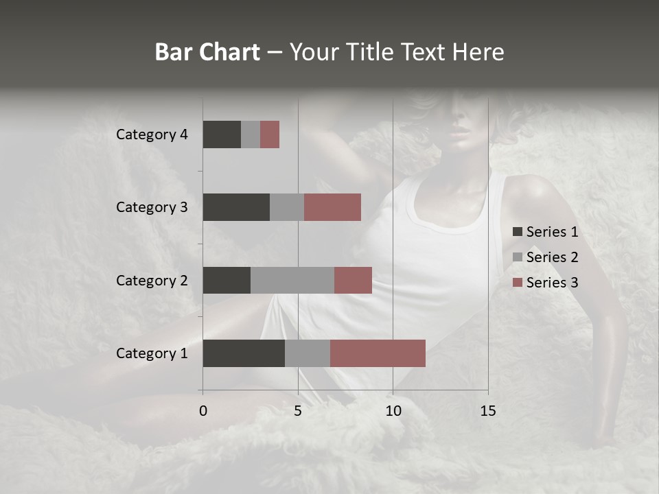 Seductive Blonde White PowerPoint Template