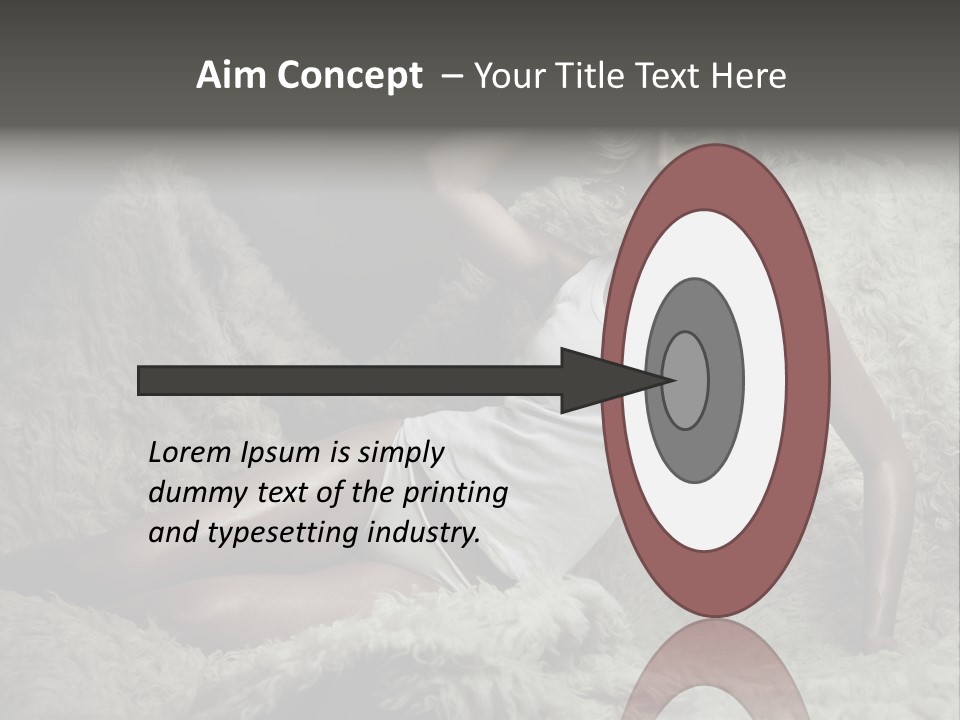 Seductive Blonde White PowerPoint Template