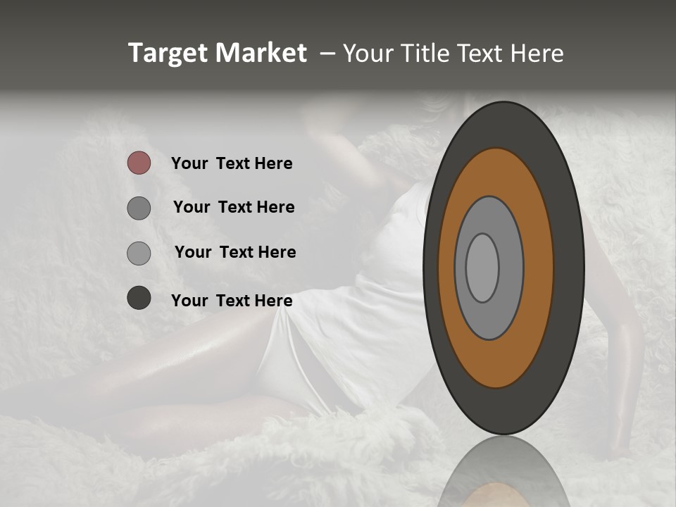 Seductive Blonde White PowerPoint Template