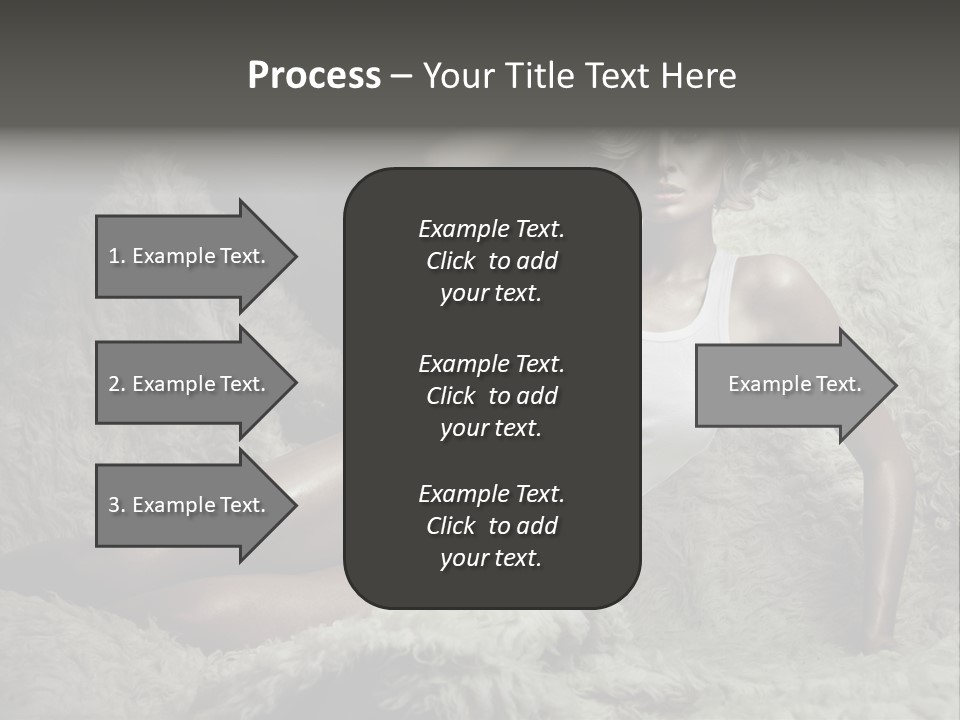 Seductive Blonde White PowerPoint Template