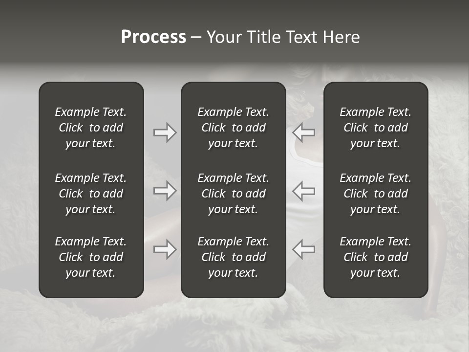 Seductive Blonde White PowerPoint Template