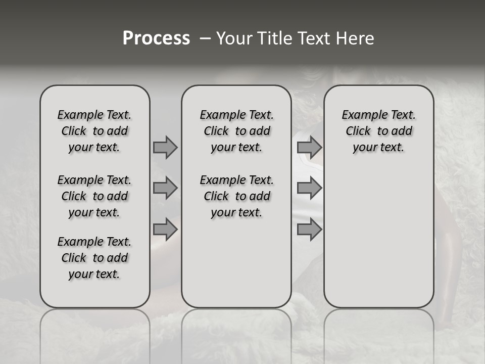 Seductive Blonde White PowerPoint Template