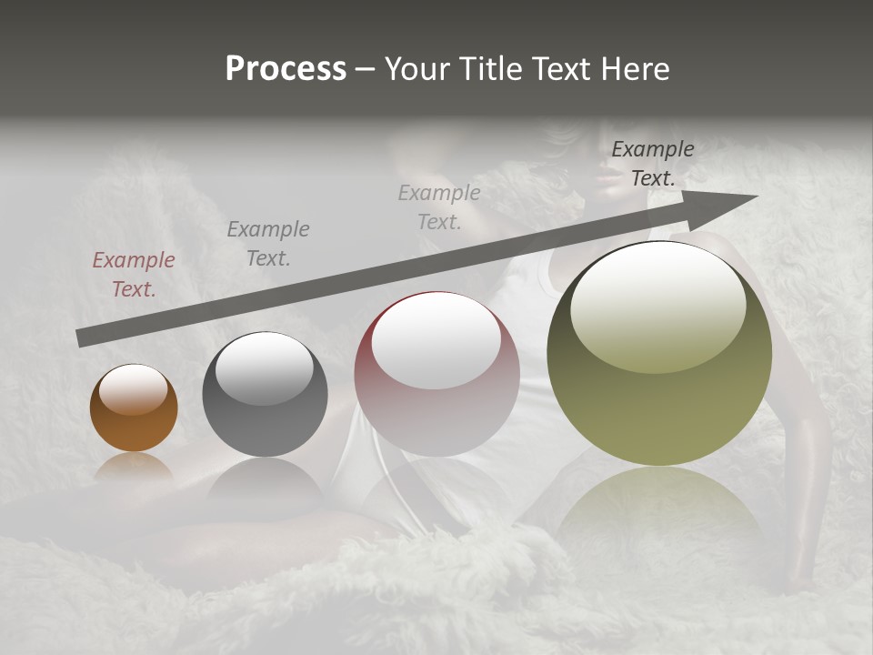 Seductive Blonde White PowerPoint Template