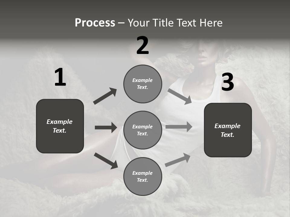 Seductive Blonde White PowerPoint Template