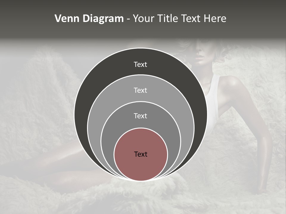 Seductive Blonde White PowerPoint Template