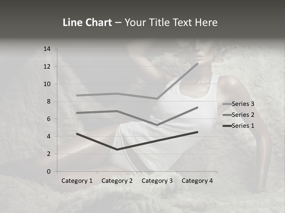 Seductive Blonde White PowerPoint Template