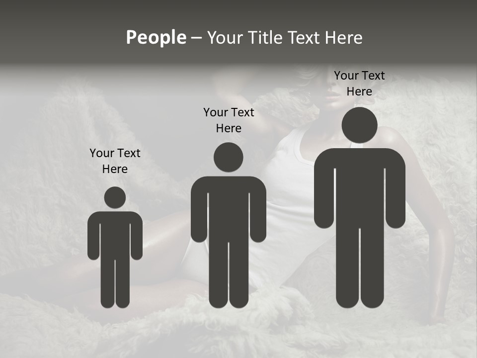 Seductive Blonde White PowerPoint Template