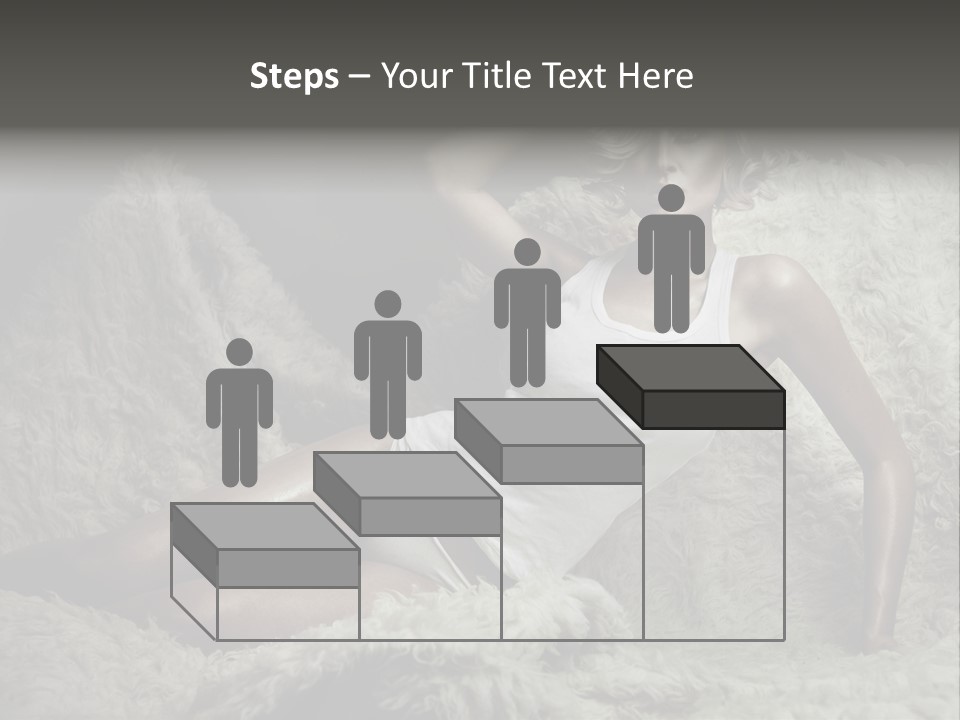 Seductive Blonde White PowerPoint Template