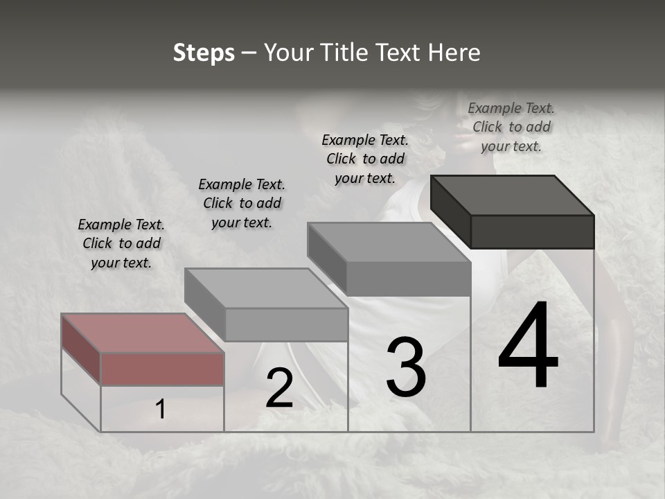 Seductive Blonde White PowerPoint Template