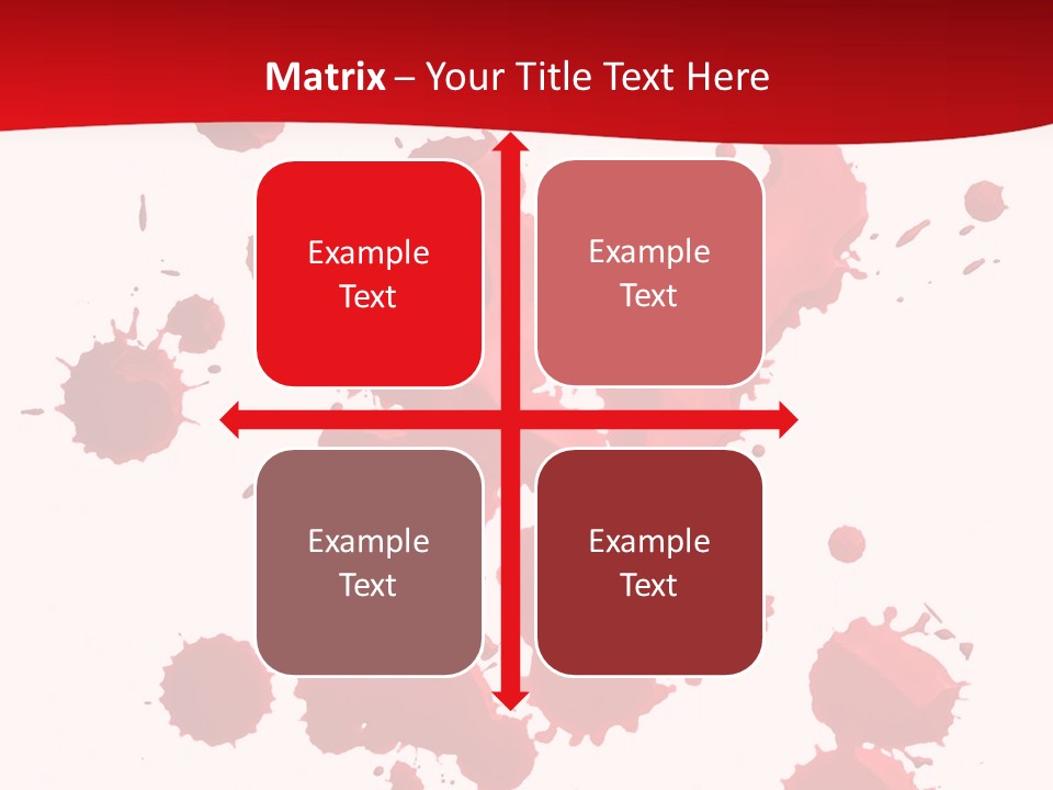 Paint Blood Artistic PowerPoint Template