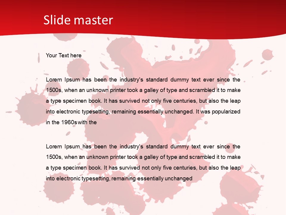 Paint Blood Artistic PowerPoint Template
