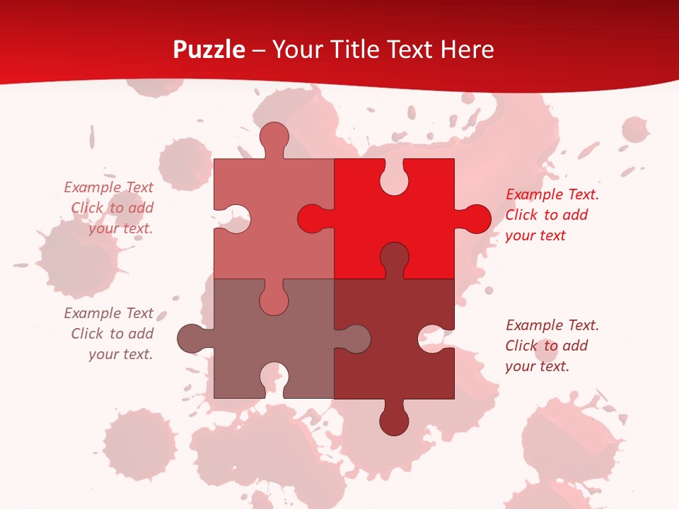 Paint Blood Artistic PowerPoint Template