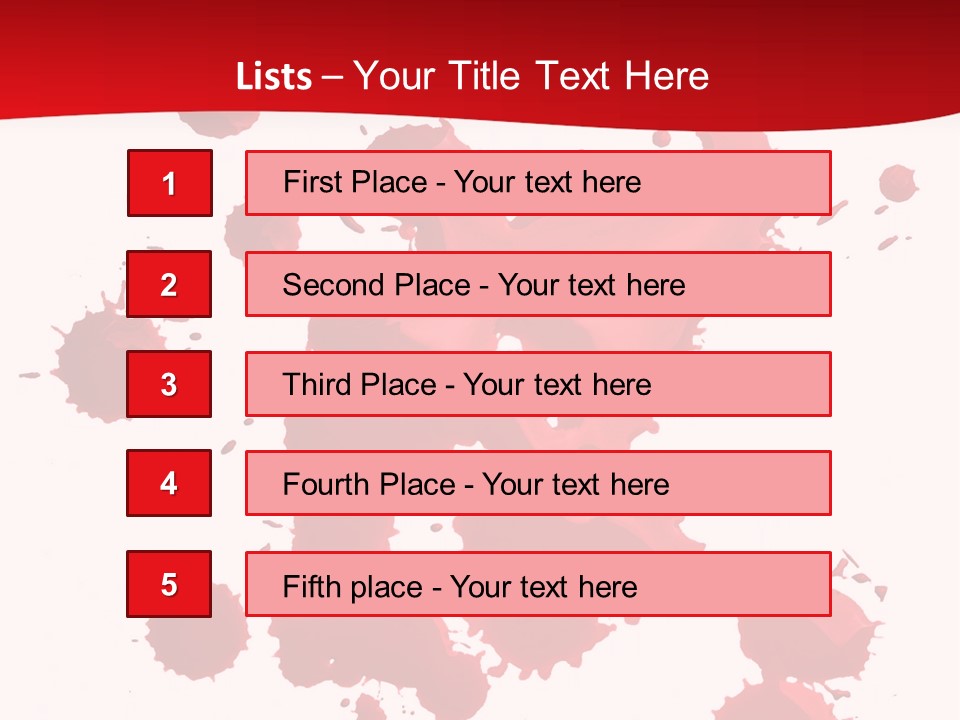 Paint Blood Artistic PowerPoint Template