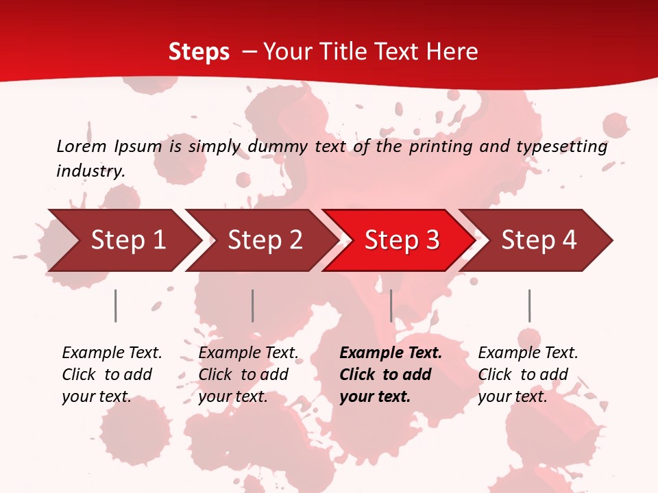 Paint Blood Artistic PowerPoint Template