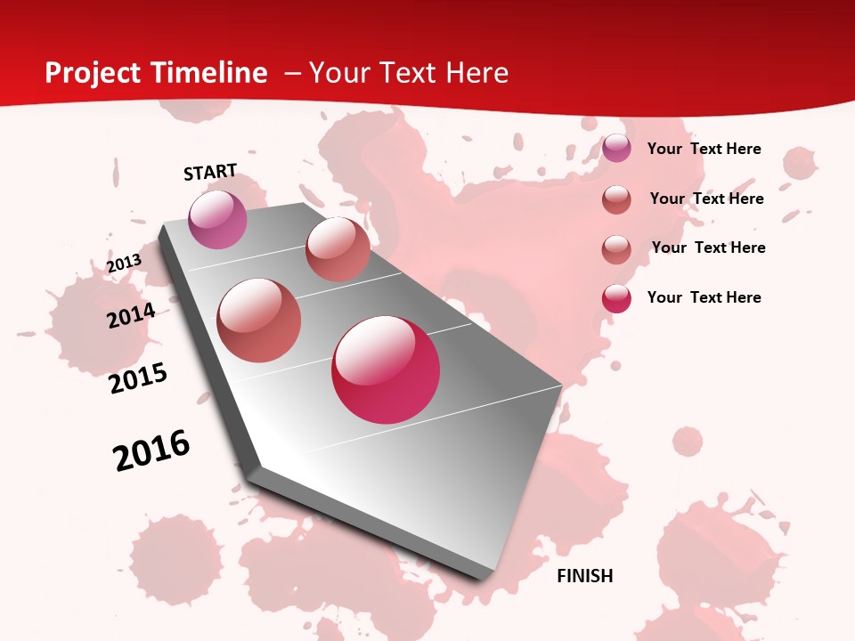 Paint Blood Artistic PowerPoint Template