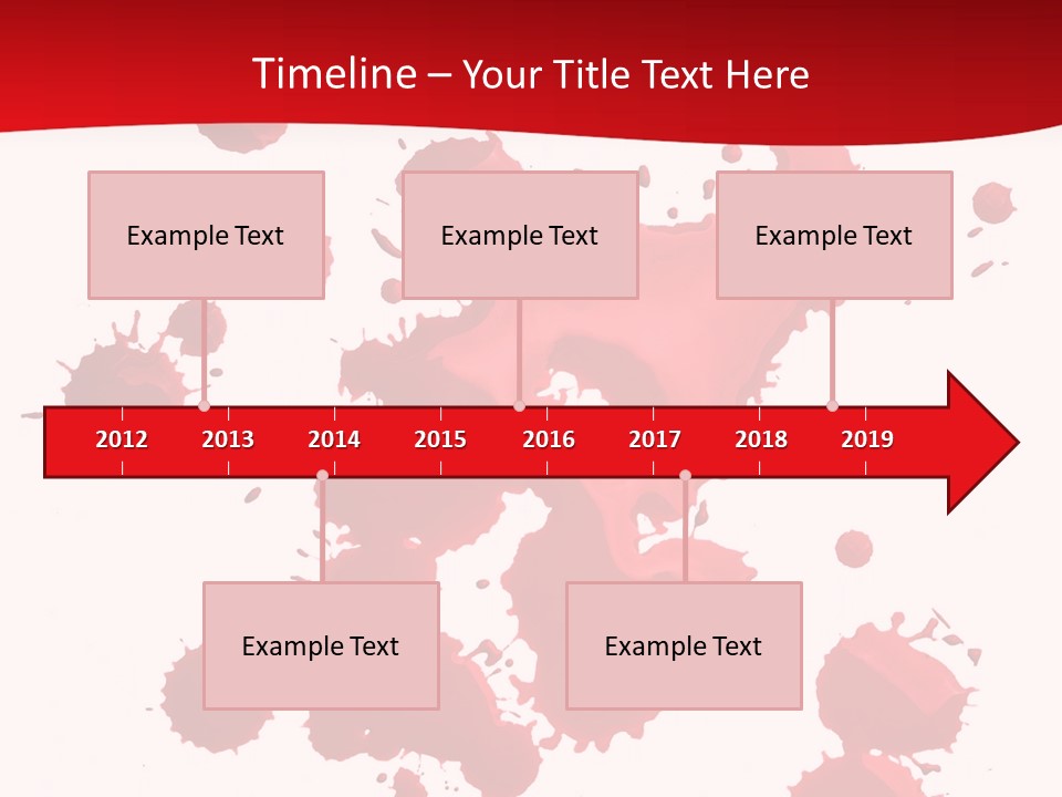Paint Blood Artistic PowerPoint Template