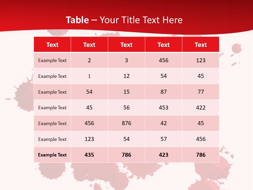 Paint Blood Artistic PowerPoint Template