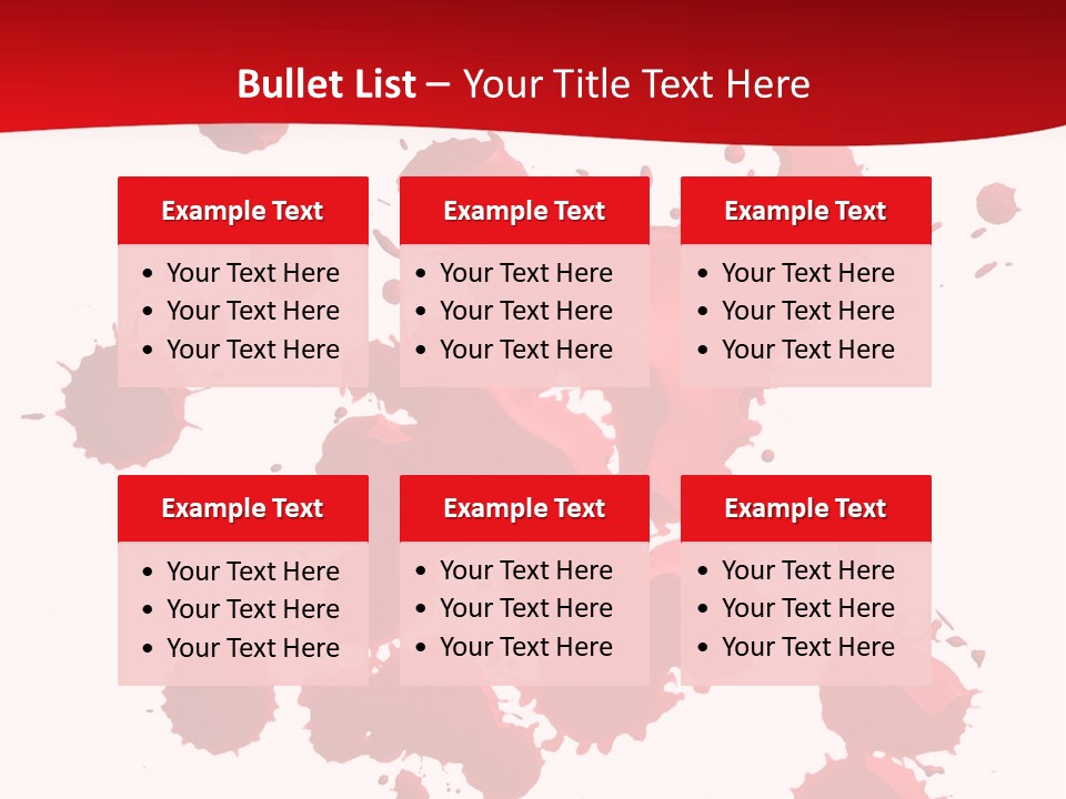 Paint Blood Artistic PowerPoint Template