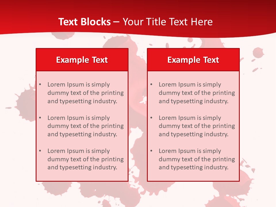 Paint Blood Artistic PowerPoint Template