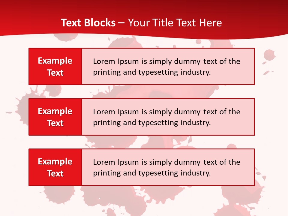 Paint Blood Artistic PowerPoint Template