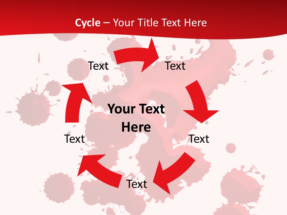 Paint Blood Artistic PowerPoint Template