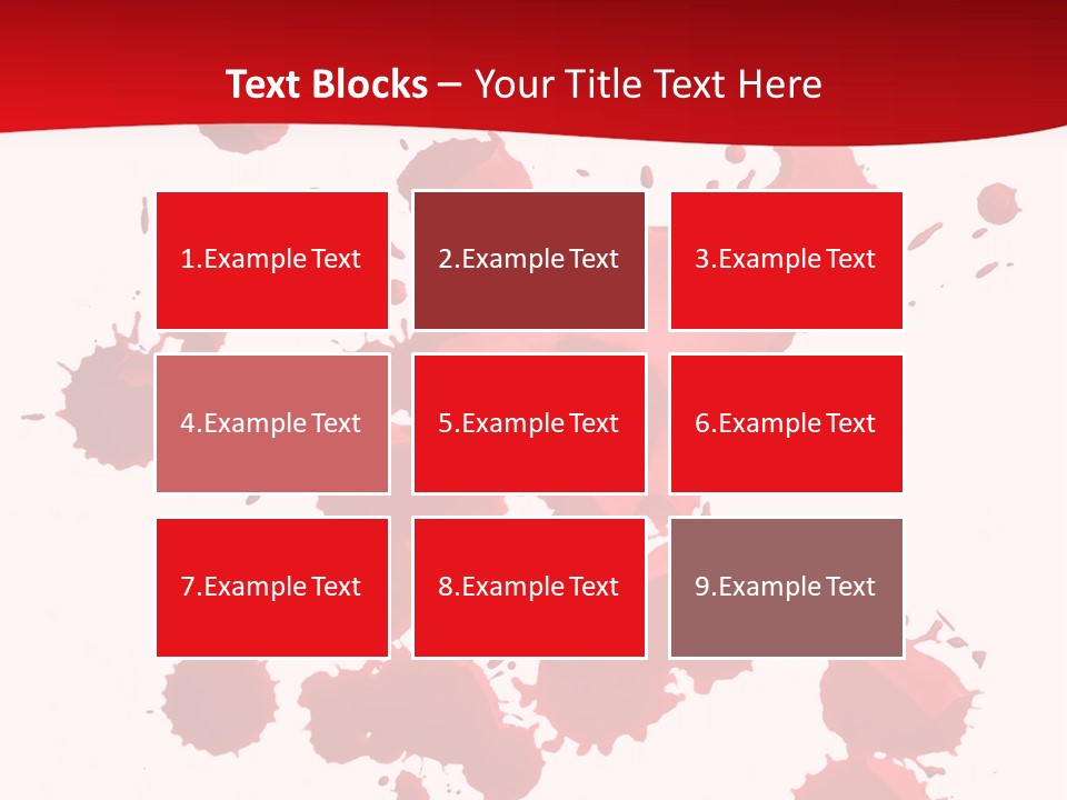 Paint Blood Artistic PowerPoint Template