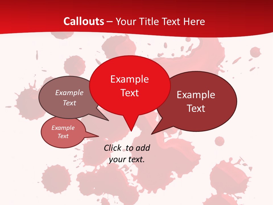 Paint Blood Artistic PowerPoint Template