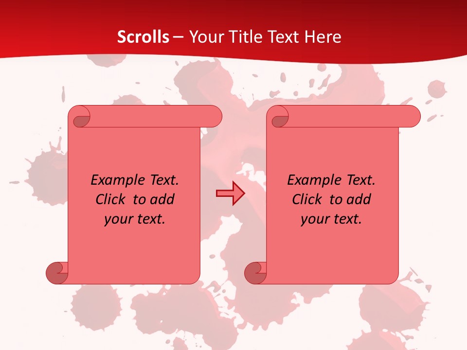 Paint Blood Artistic PowerPoint Template