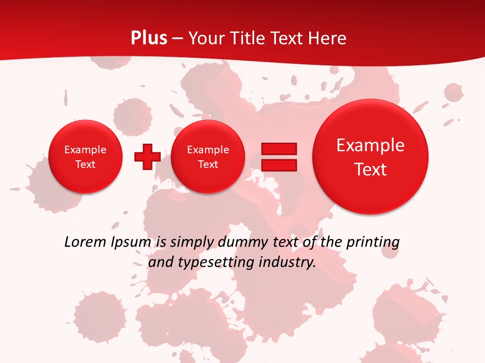Paint Blood Artistic PowerPoint Template