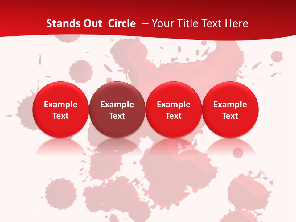 Paint Blood Artistic PowerPoint Template