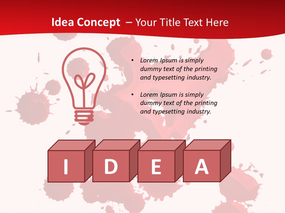Paint Blood Artistic PowerPoint Template