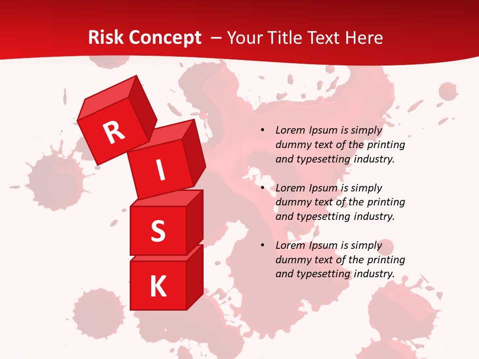 Paint Blood Artistic PowerPoint Template