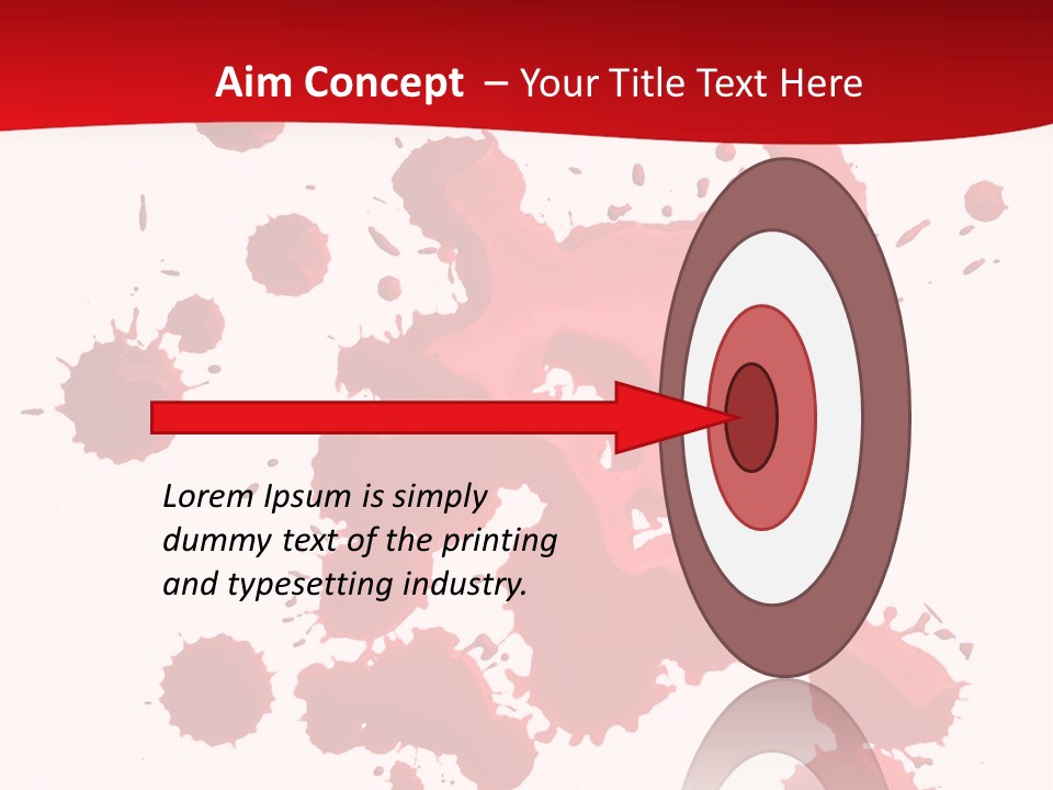 Paint Blood Artistic PowerPoint Template