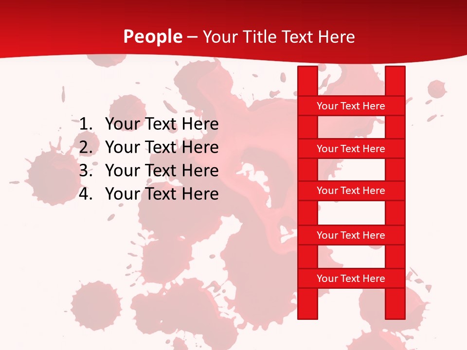 Paint Blood Artistic PowerPoint Template