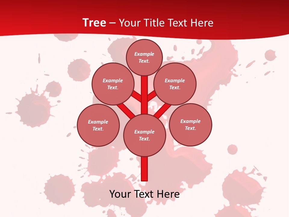 Paint Blood Artistic PowerPoint Template