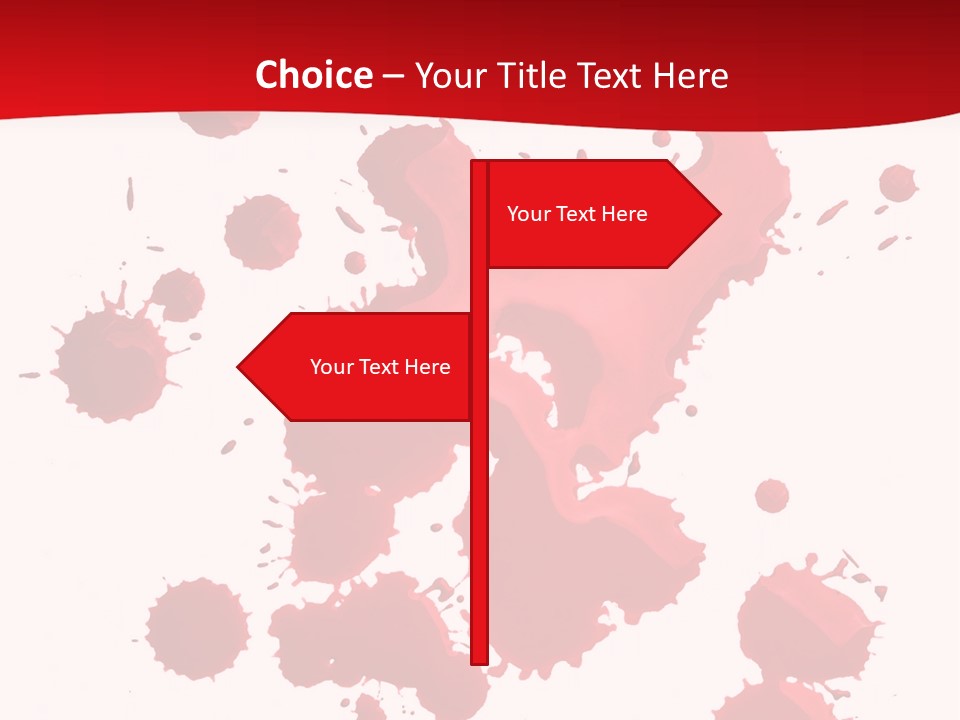 Paint Blood Artistic PowerPoint Template