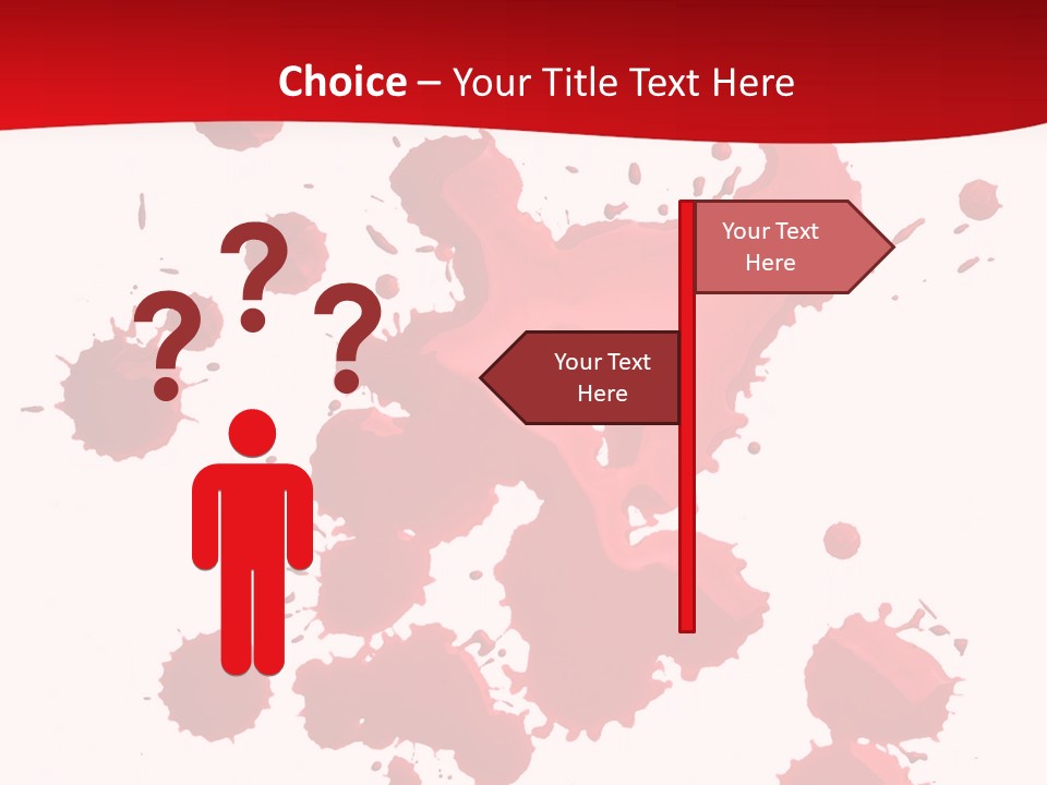 Paint Blood Artistic PowerPoint Template